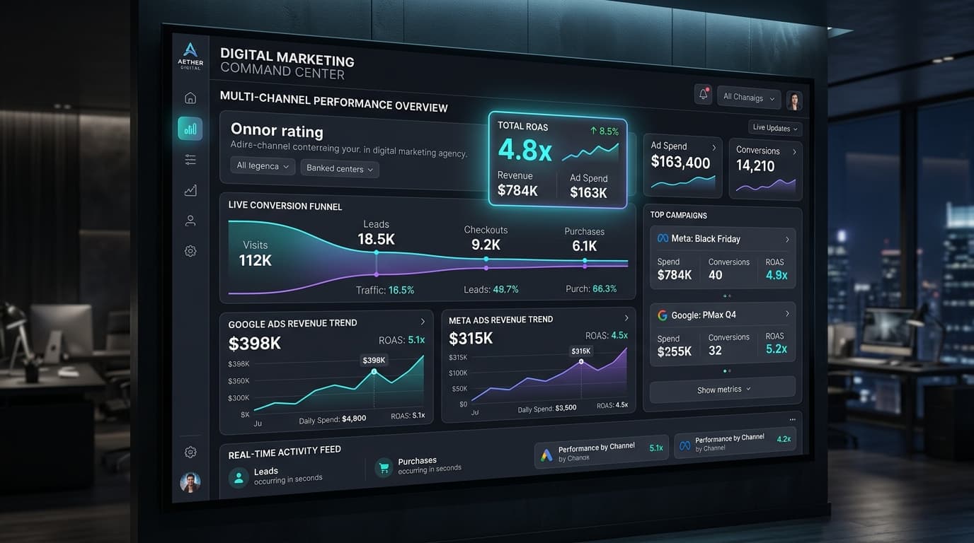 Full-Funnel Digital Marketing and ROAS Command Center