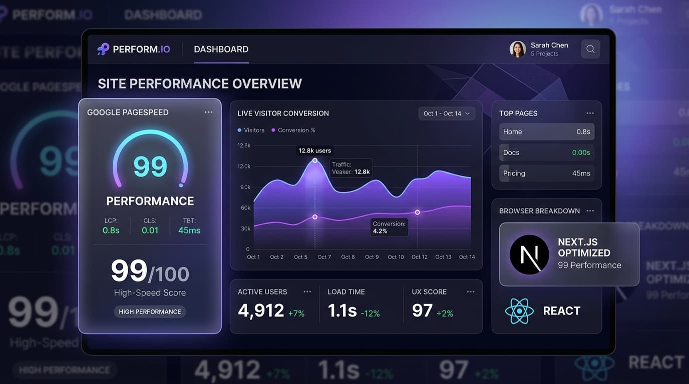 High-Performance Next.js & React Web Development Showcase